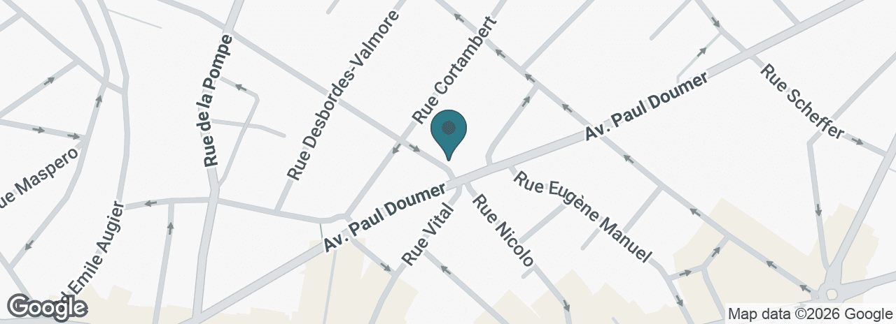 Plan d'accès au Centre Médical du Trocadéro, 36 bis rue Nicolo, Paris 16ᵉ
