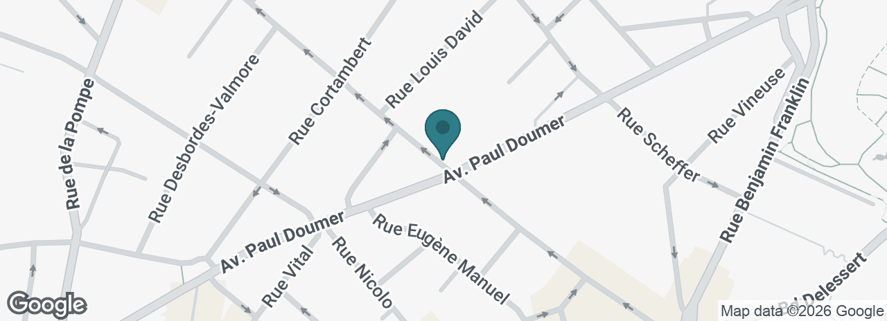 Plan d'accès à la Clinique du Trocadéro, 62 rue de la Tour, Paris 16ᵉ