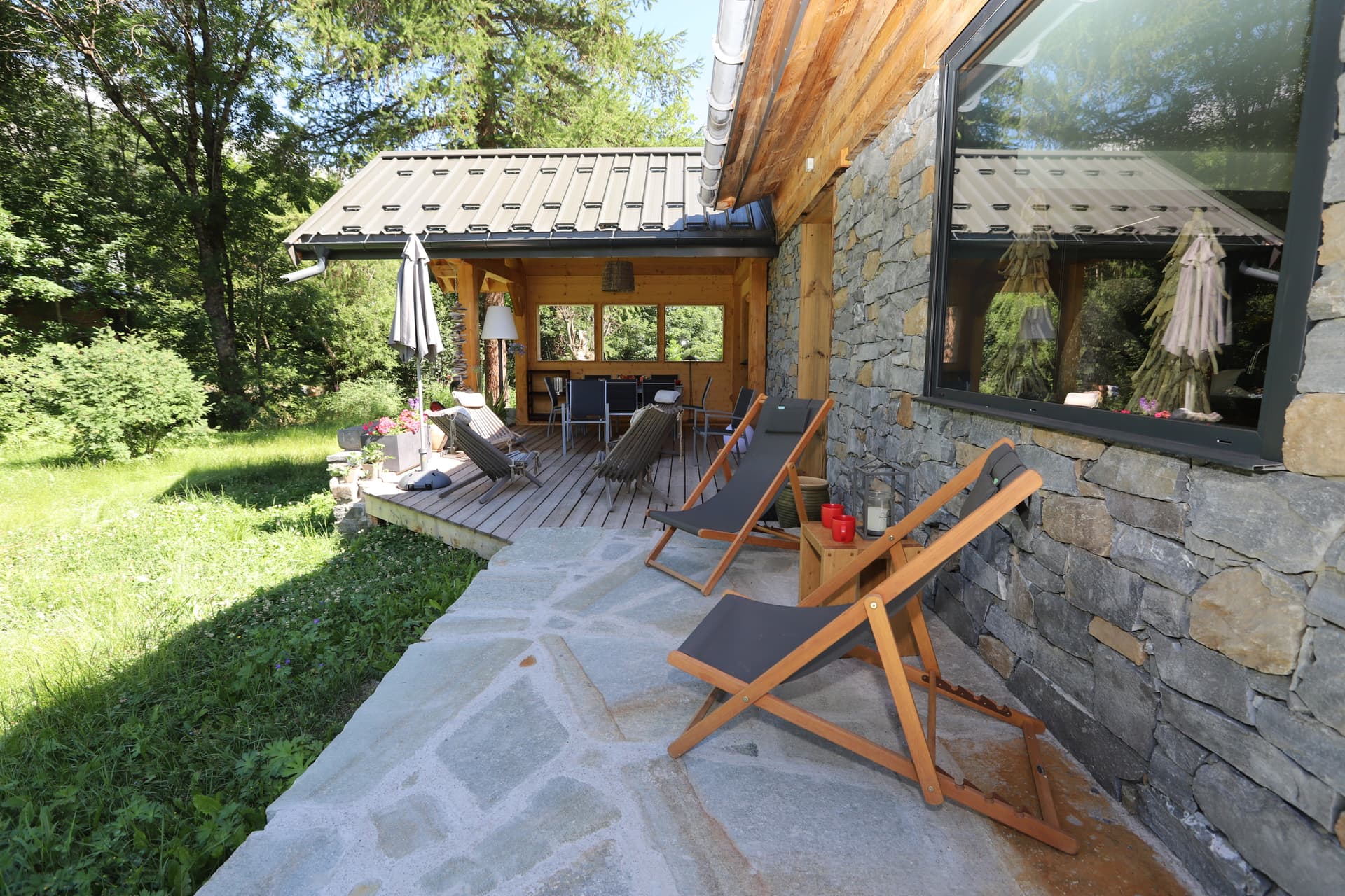 Terrasse · vue montagne